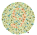 Adult test plate - colorblind view